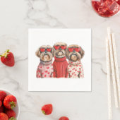 Valentinstag Shih Tzu Dogs Serviette (Beispiel)