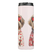Valentinstag Shih Tzu Dogs Thermosbecher (Rückseite)