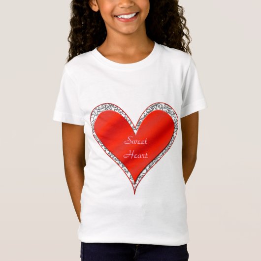 Valentinstag Shirt des süßen Herzens (Vorderseite)