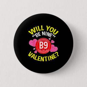 Valentinstag-Shirts für Bingo-Liebhaber Geschenke Button