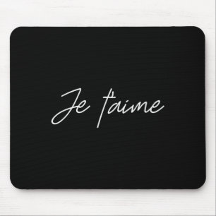 Valentinstag-Shirts für Frauen mit französischen W Mousepad