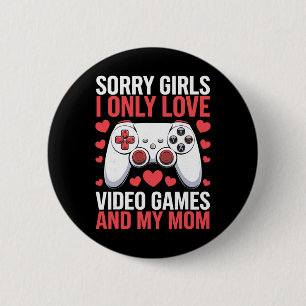 Valentinstag-Shirts Videospiele Herz Valentin Button
