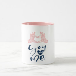 Valentinstag Sie und ich Tasse