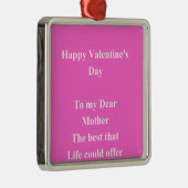 Valentinstag Silbernes Ornament (Rechts)