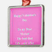Valentinstag Silbernes Ornament (Links)