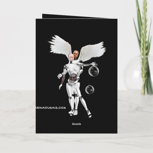 Valentinstag sind Sie mein Engel? Karte (Rückseite)