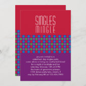 Valentinstag Single Party Einladung (Vorne/Hinten)