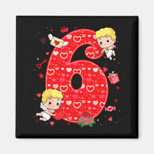 Valentinstag Six Seven Hearts 6 7 Meme Gen Alph Magnet