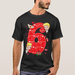 Valentinstag Six Seven Hearts 6 7 Meme Gen Alph T-Shirt