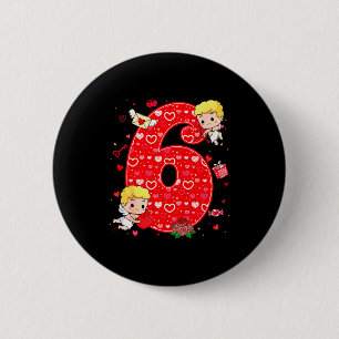 Valentinstag Six Seven Hearts 6 7 Meme Gen Alpha Button