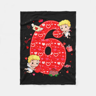Valentinstag Six Seven Hearts 6 7 Meme Gen Alpha Fleecedecke