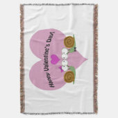 Valentinstag Snails Decke (Vorderseite Vertikal)