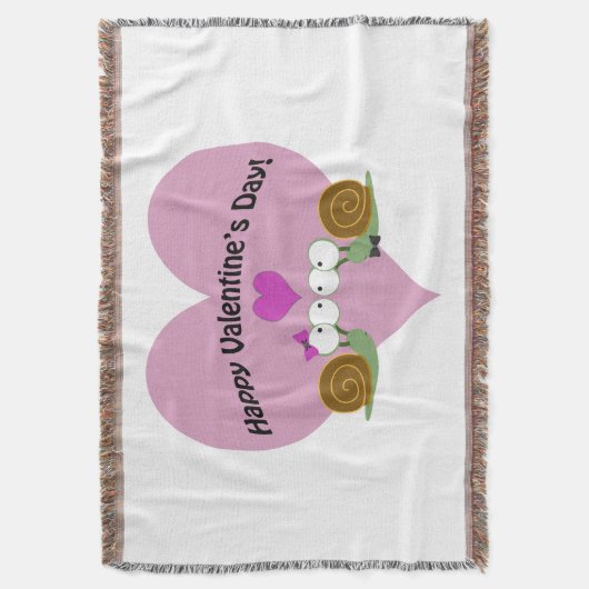 Valentinstag Snails Decke (Vorderseite Vertikal)