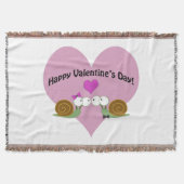 Valentinstag Snails Decke (Vorderseite)