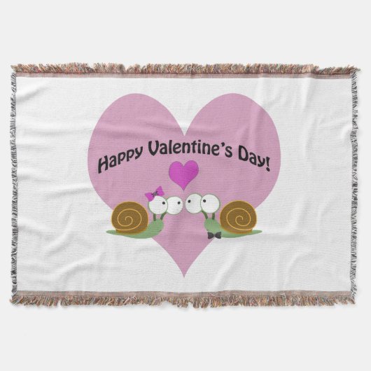 Valentinstag Snails Decke (Vorderseite)