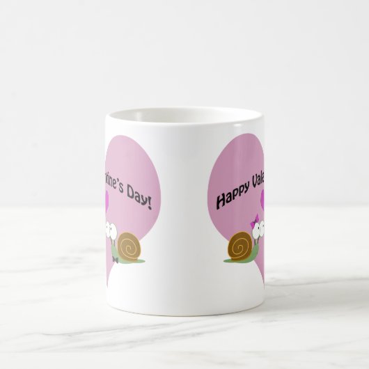 Valentinstag Snails Kaffeetasse (Mittel)