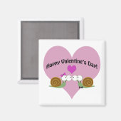 Valentinstag Snails Magnet (Vorderseite/Rückseite)