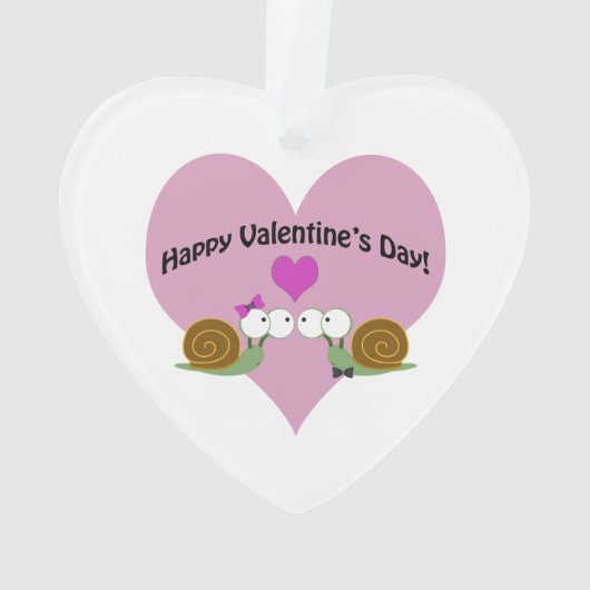Valentinstag Snails Ornament (Rückseite)