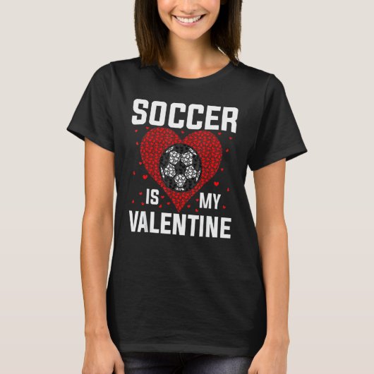 Valentinstag Soccer ist meine Valentinkopie T-Shirt (Vorderseite)