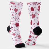 Valentinstag Socken (Gewinkelt)