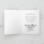 Valentinstag Soft Blush Foto-Collage Karte (Innenseite)