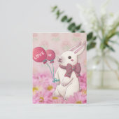 Valentinstag: Sonne & Blume Postkarte (Stehend Vorderseite)