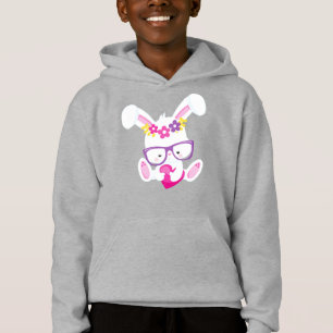 Valentinstag Sonnenhase, Weißer Sonnenschein, Herz Hoodie