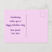 Valentinstag Sonnenschein mit Liebe Herz Postkarte (Rückseite)