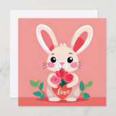 Valentinstag Sonnenschein mit Rose Feiertagskarte (Vorne/Hinten)