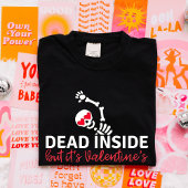 Valentinstag Sonniges und sarkastisches Skelett T-Shirt