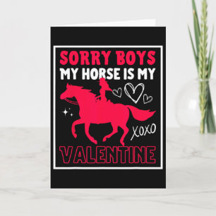 Valentinstag Sorry Jungs Mein Pferd Ist Mein Valen Karte
