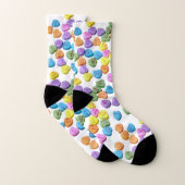Valentinstag Spaß Candy Hearts farbenfroh Socken (Paar)