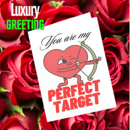 Valentinstag-Special Herz mit Pfeil Design Feiertagskarte