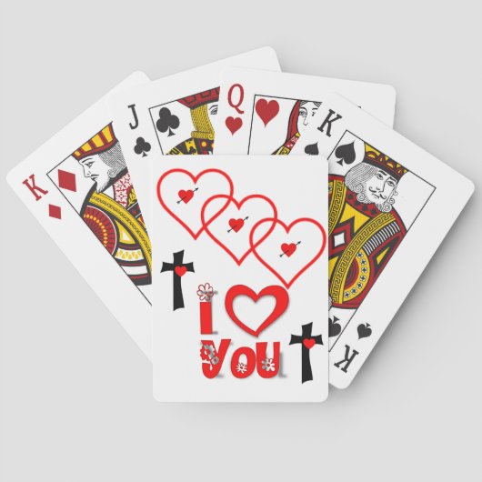 Valentinstag-Spielkarten-Deck Spielkarten (Rückseite)