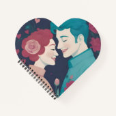 Valentinstag-Spiralblock Notizblock (Vorderseite)