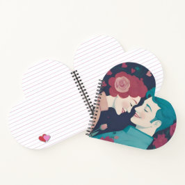 Valentinstag-Spiralblock Notizblock
