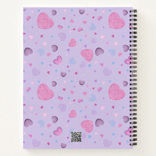 Valentinstag Spiralheft Notizblock (Rückseite)