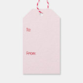 Valentinstag Spitz Hunde Geschenkanhänger (Rückseite)