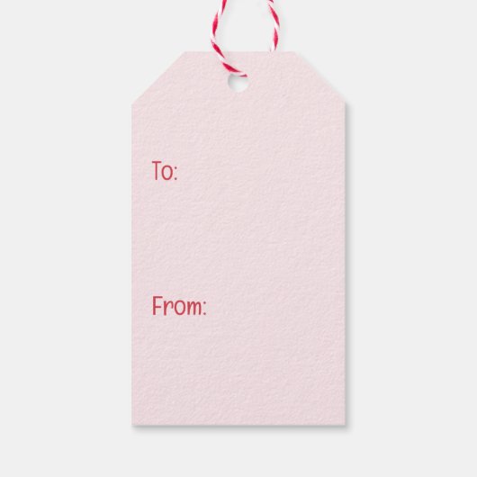 Valentinstag Spitz Hunde Geschenkanhänger (Rückseite)