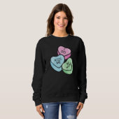 Valentinstag Spruch Herzen Sweatshirt (Vorne ganz)