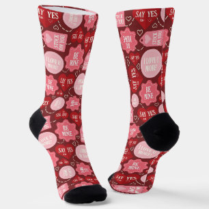 Valentinstag-Sprüche Socken