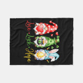 Valentinstag St. Patrick Ostern Liebe Glück Hoffnu Fleecedecke (Vorderseite (Horizontal))
