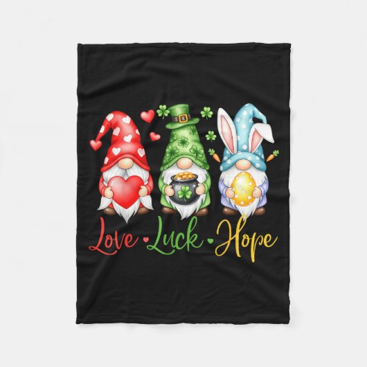Valentinstag St. Patrick Ostern Liebe Glück Hoffnu Fleecedecke (Vorderseite)