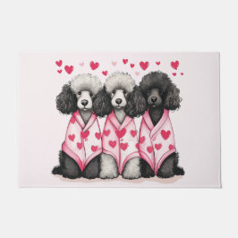Valentinstag Standard Poodle Hunde Fußmatte