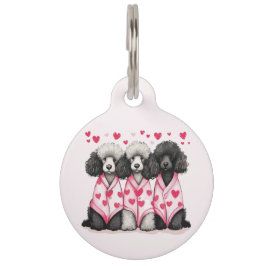 Valentinstag Standard Poodle Hunde Haustiermarke