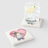 Valentinstag Steinuntersetzer (Seitenansicht)