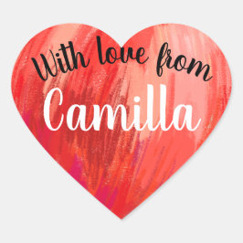 Valentinstag Sticker Backwaren Herz