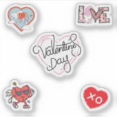 Valentinstag Sticker Pack (Vorderseite)