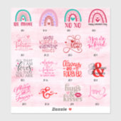 VALENTINSTAG STICKERS - Titelseite - Aufkleber (Blatt)