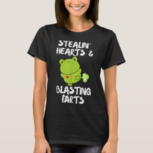 Valentinstag stiehlt Herzen knallendes Design T-Shirt